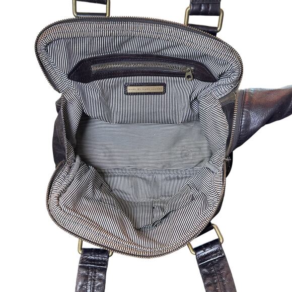 MARC by MARC JACOBS Totally Turnlock Posh Dark Brown Leather Shoulder Handbag - Picture 11 of 15